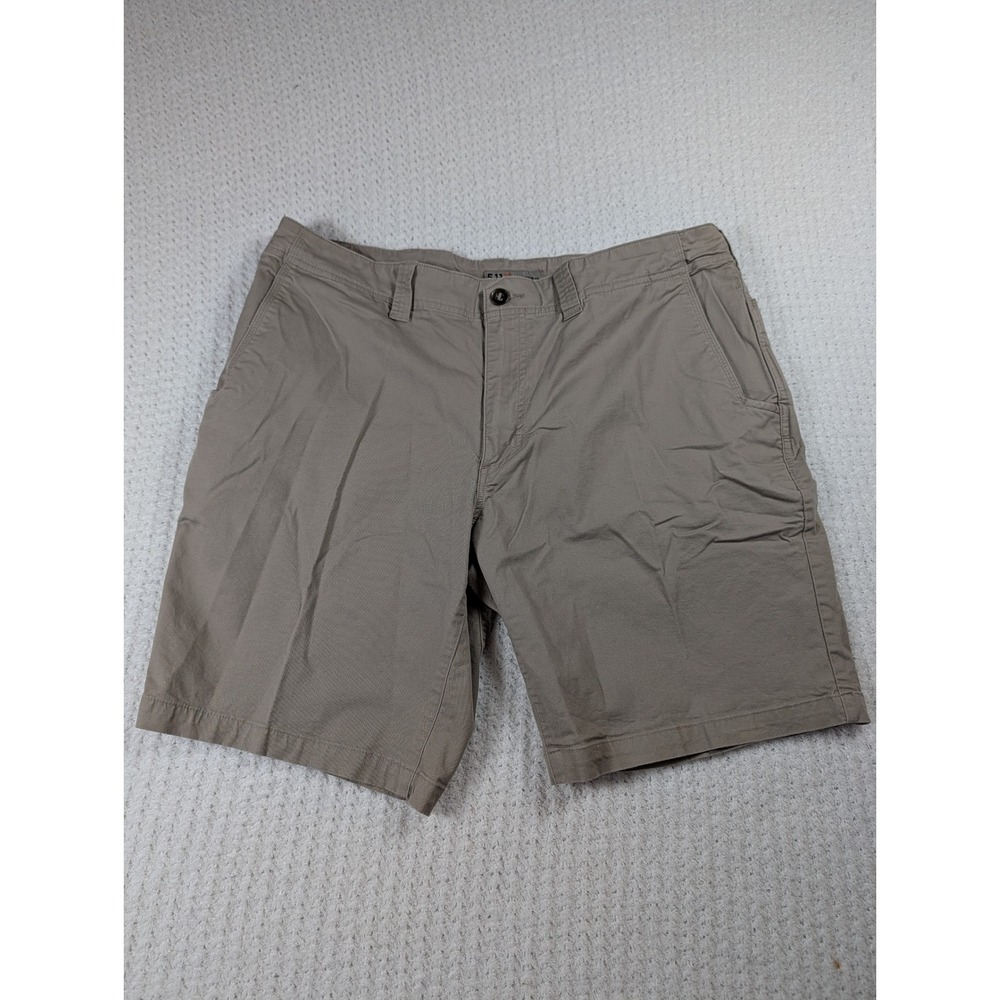 5.11 Tactical Mens Apex Shorts Khaki Tan Stretch Canvas Utility Cargo Size 38